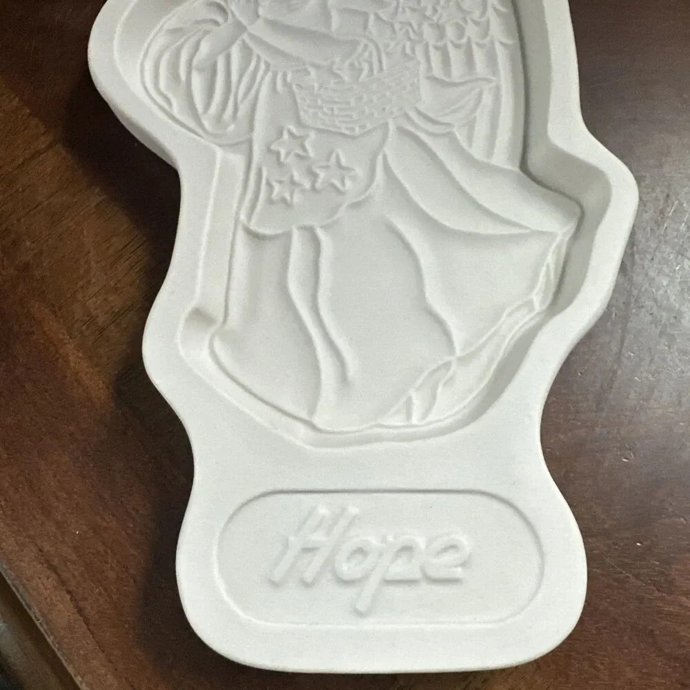 Longaberger Pottery - HOPE - Angel Series Cookie Mold NEW!! 1994